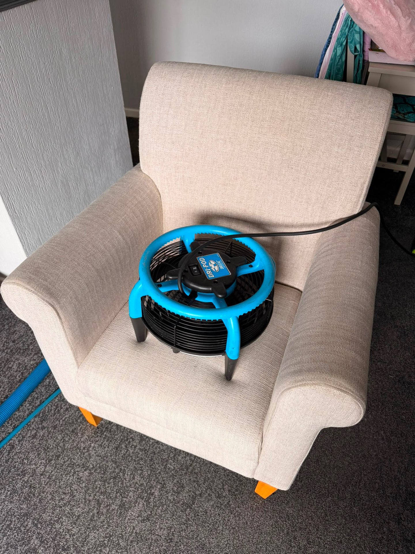 Upholstery Clean - Drying