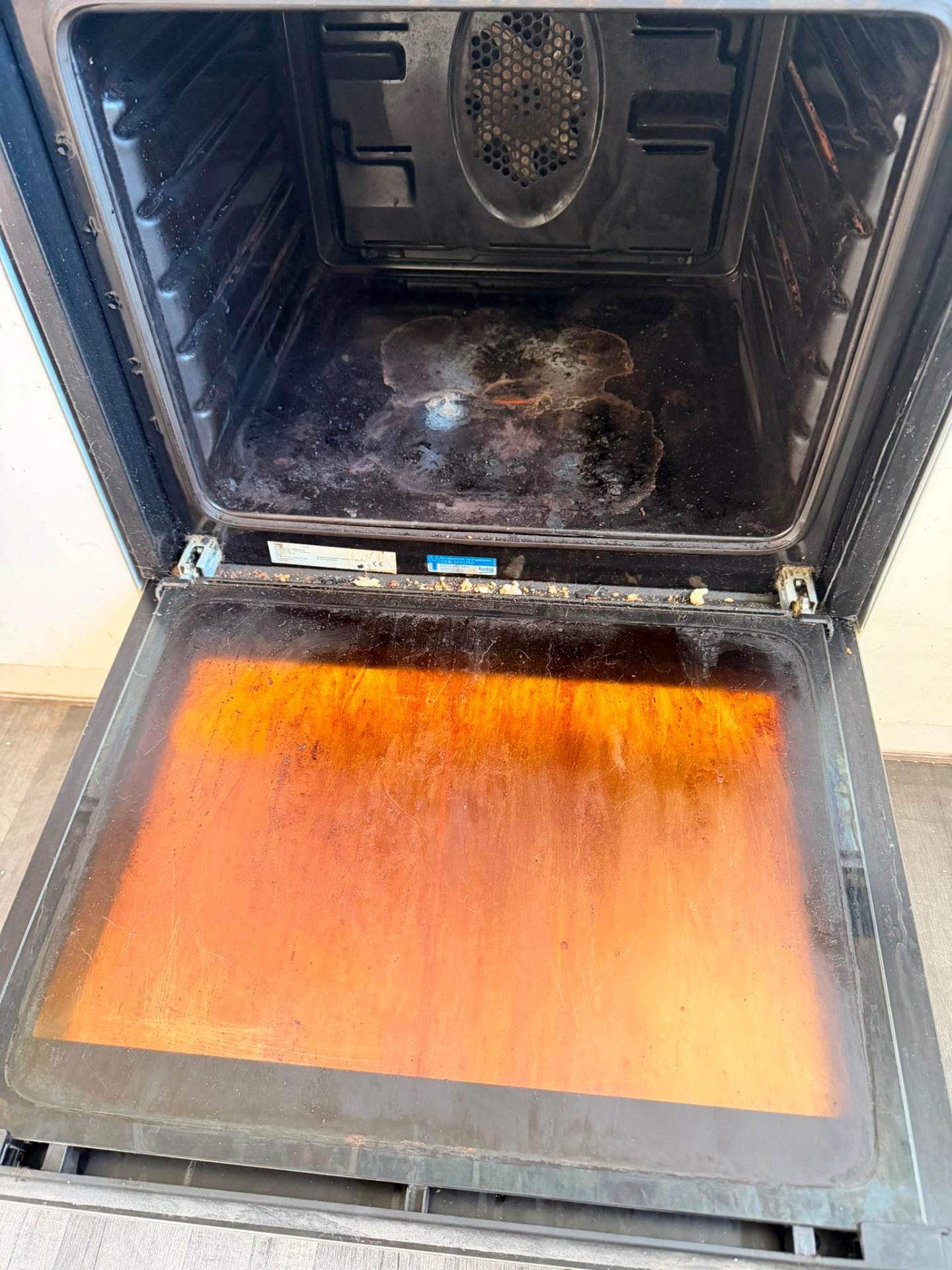 Oven Deep Clean - Before