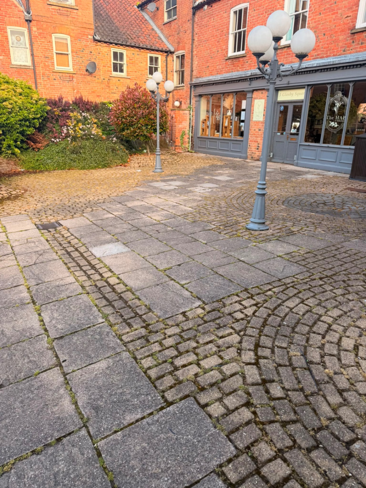 Courtyard Jet Wash - Before