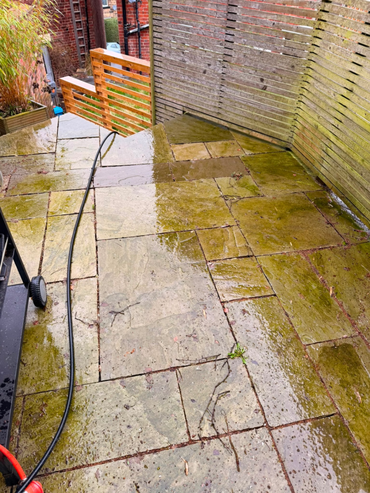 Patterned Paving Clean